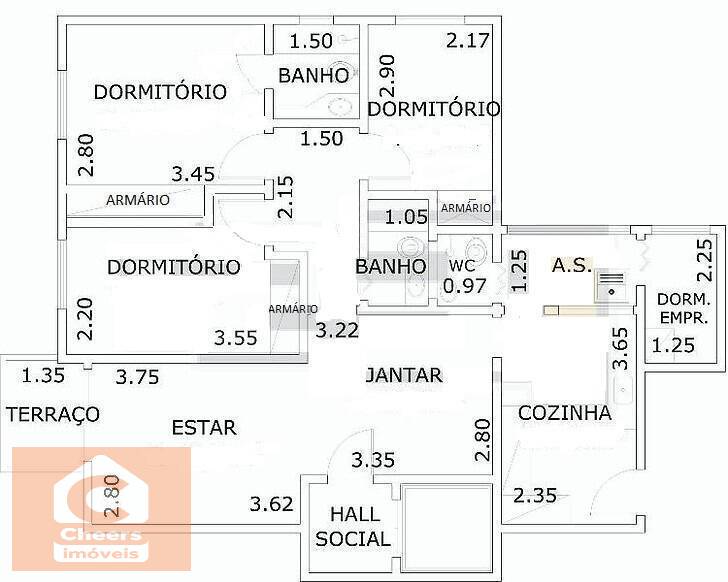 Apartamento à venda com 3 quartos, 95m² - Foto 31