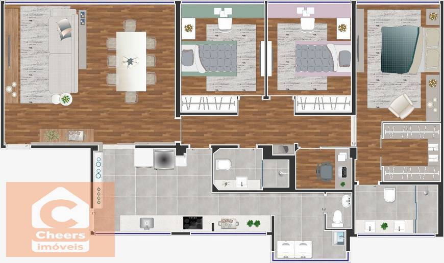 Apartamento à venda com 3 quartos, 160m² - Foto 10